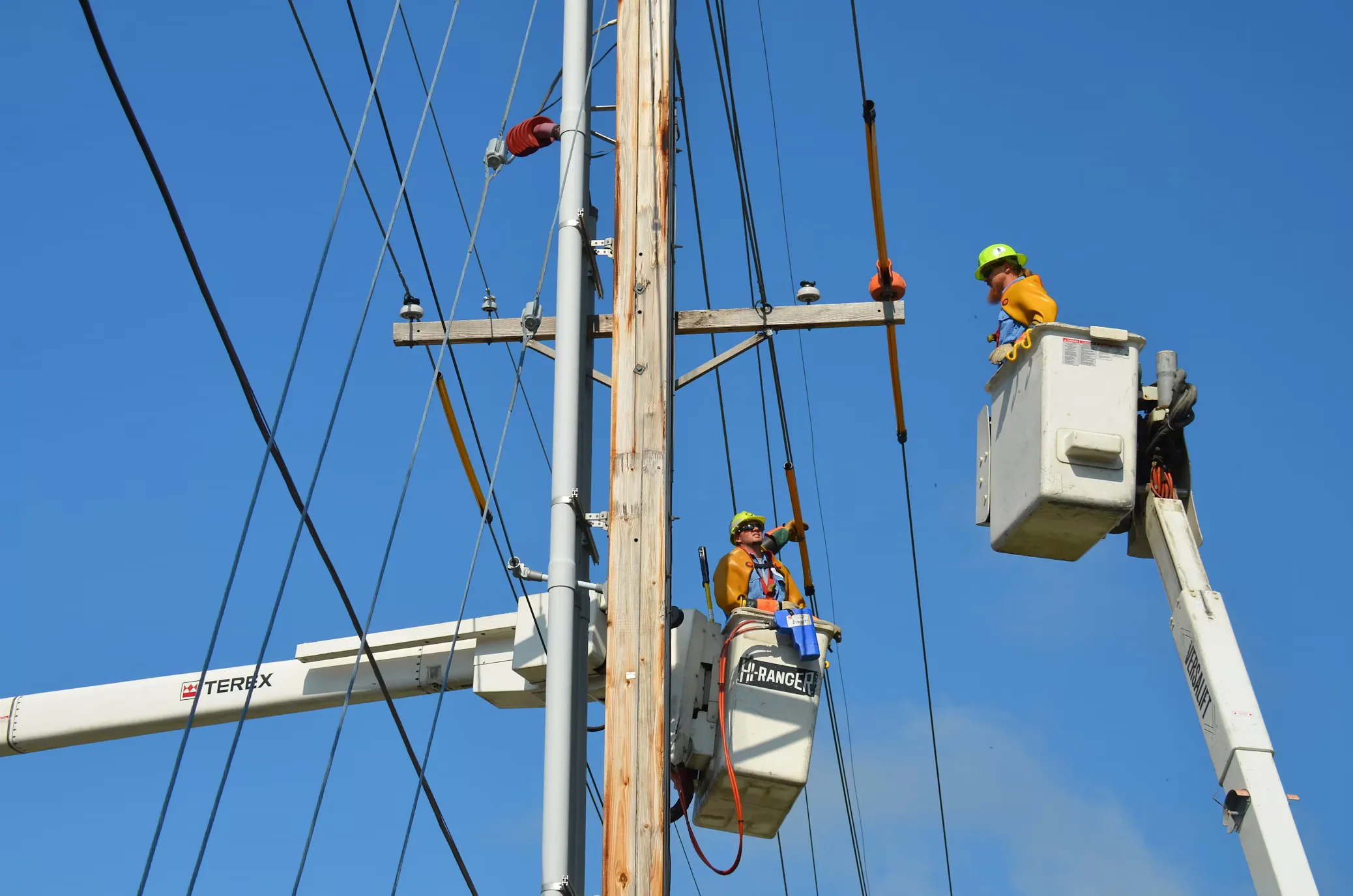 Engineers at power site